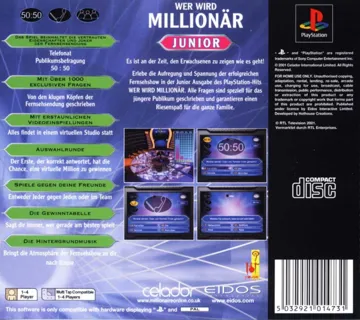 Wer wird Millionaer - Junior (GE) box cover back